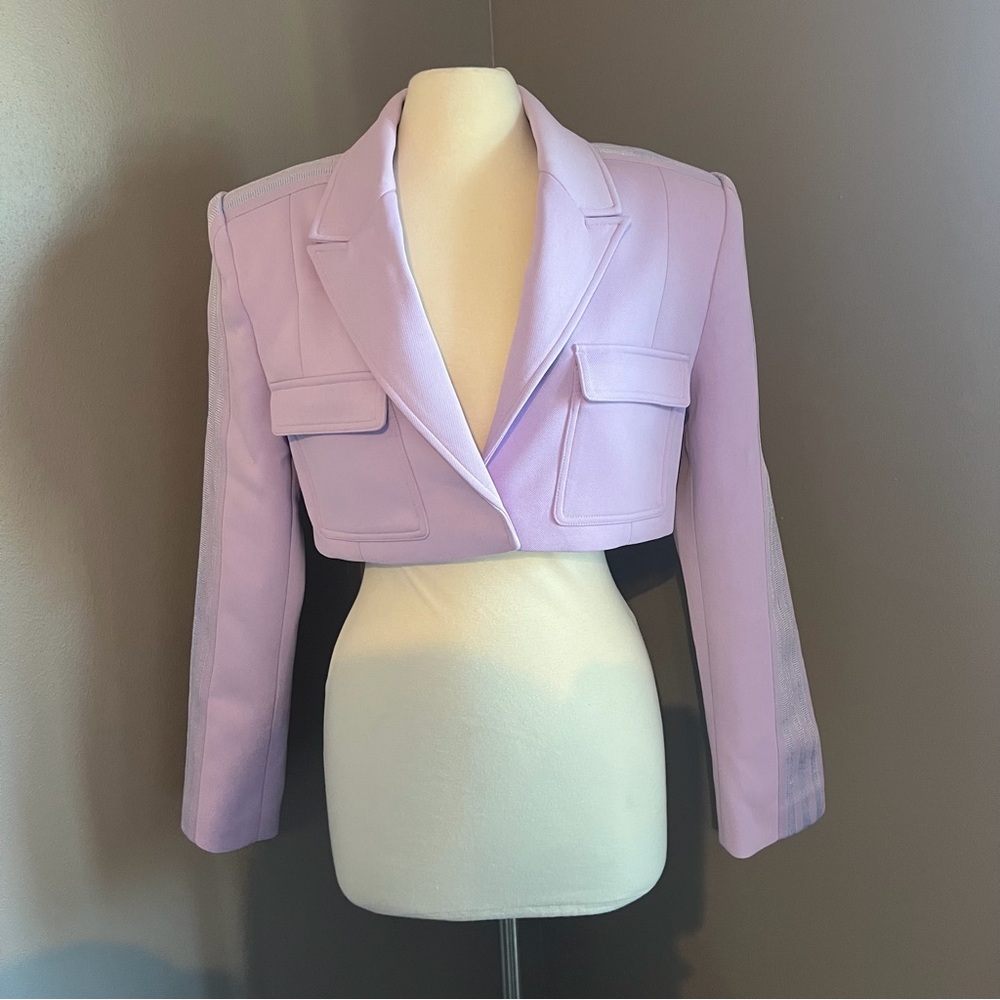 IVY PARK Lavender Cropped Blazer